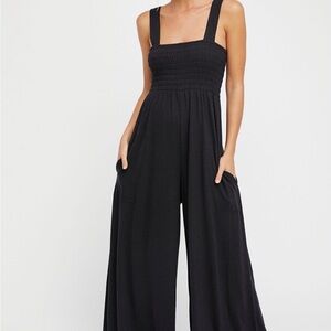 Free people black jumpsuit in excellent condition